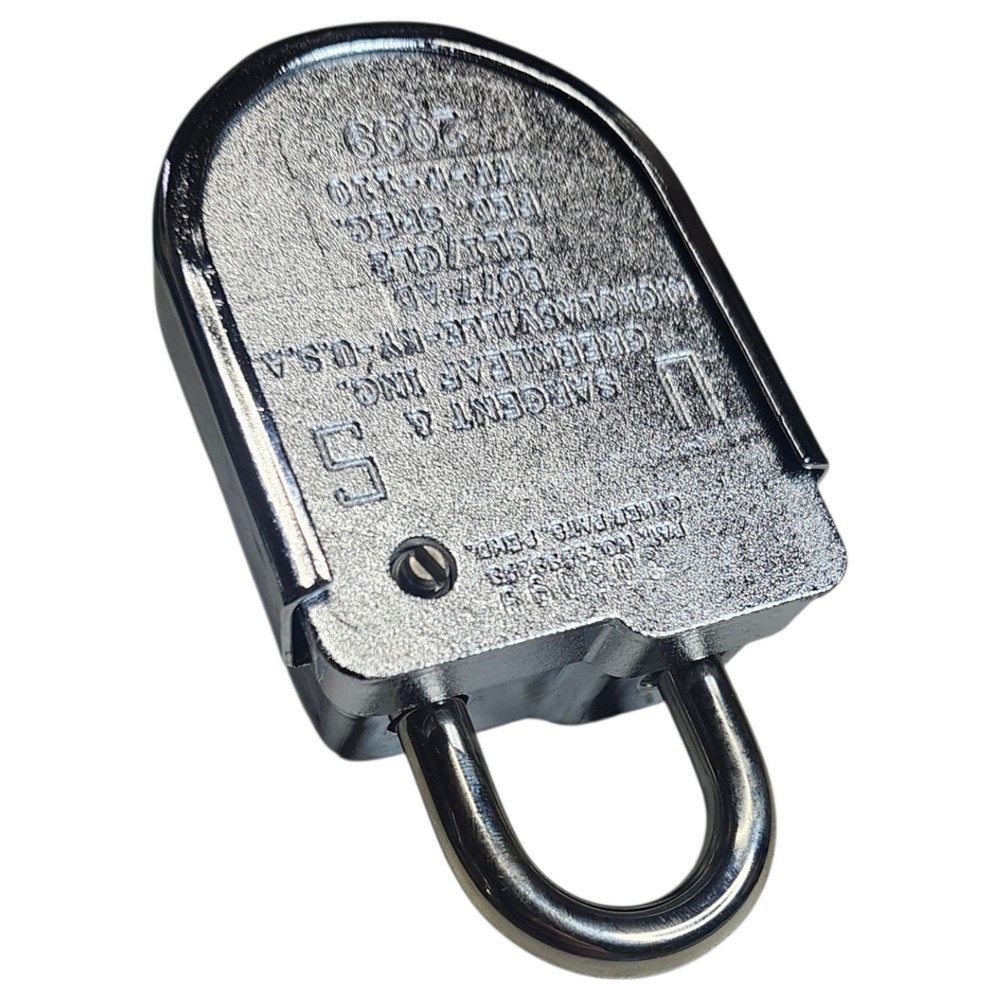 Sargent & Greenleaf 8077AD High Security Combination Changing Key Padlock New