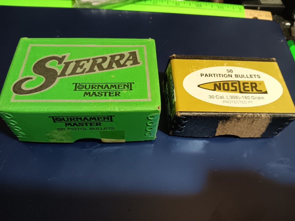 2  EMPTY Bullet BOXES Sierra And Nosler (26-214)