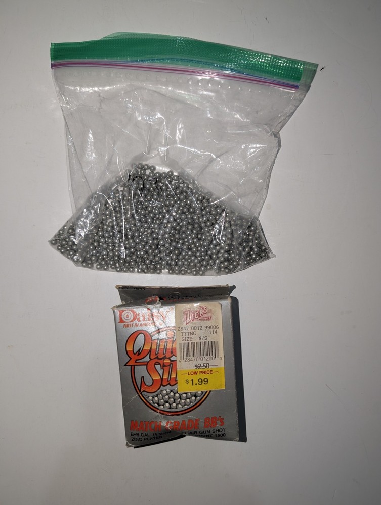 Daisy  Quick Silver Match Grade BB’s ~ # 7541 ~ BB cal 4.5mm Open Box