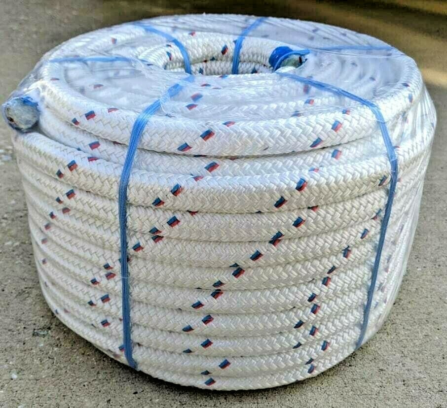 3/4" x 150' Double Braid Polyester Arborist Bull Rope Tree Rigging Line