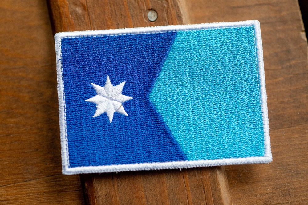 New (2023) Minnesota Flag! 2"x3" Morale Patch with Hook & Loop