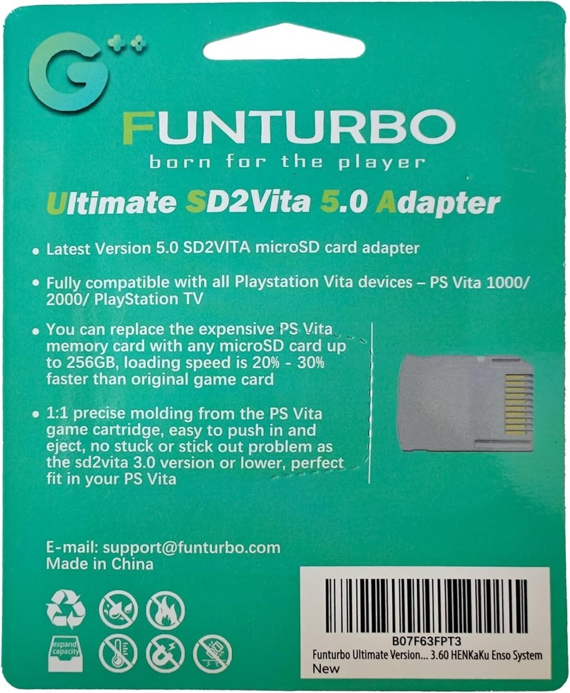 Ultimate Version SD2Vita 5.0 Memory Card Adapter, PS Vita PSVSD Micro SD Adap...