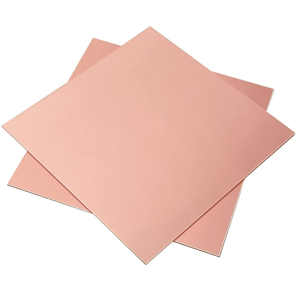 4" x 4" Copper Sheets - 99.9% Pure, 18 Gauge for Creative Projects