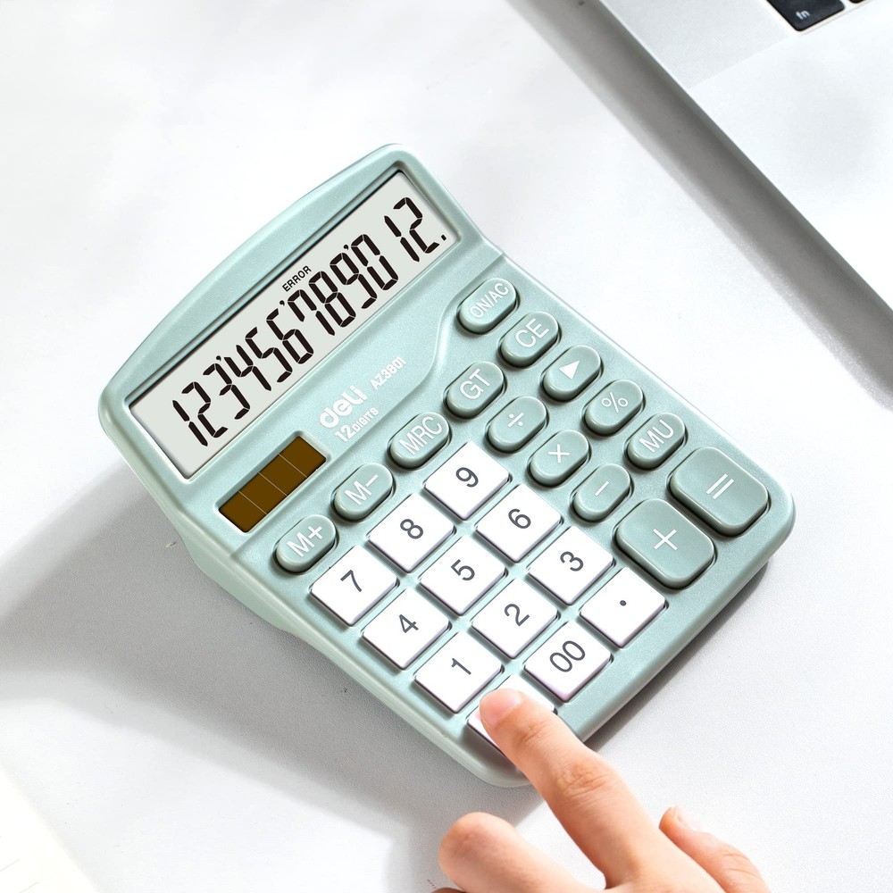 Calculator, Standard Function Desktop Calculators with 12 Digit Large LCD Dis...