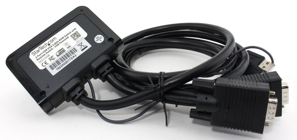 Startech 2 Port USB VGA KVM Cable with Remote Switch