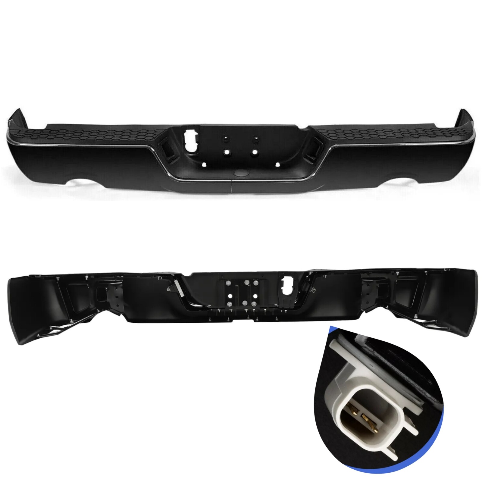 Painted To Match - Rear Step Bumper Assembly for 2009-2018 Dodge RAM 1500