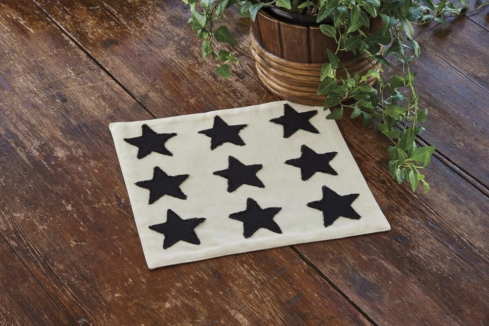 Primitive Style Accent Mat, 9 star, NEW w/Tags