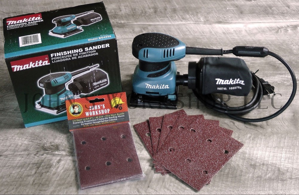 New! Makita BO4556 Sander Base Plate with Hook & Loop Pad