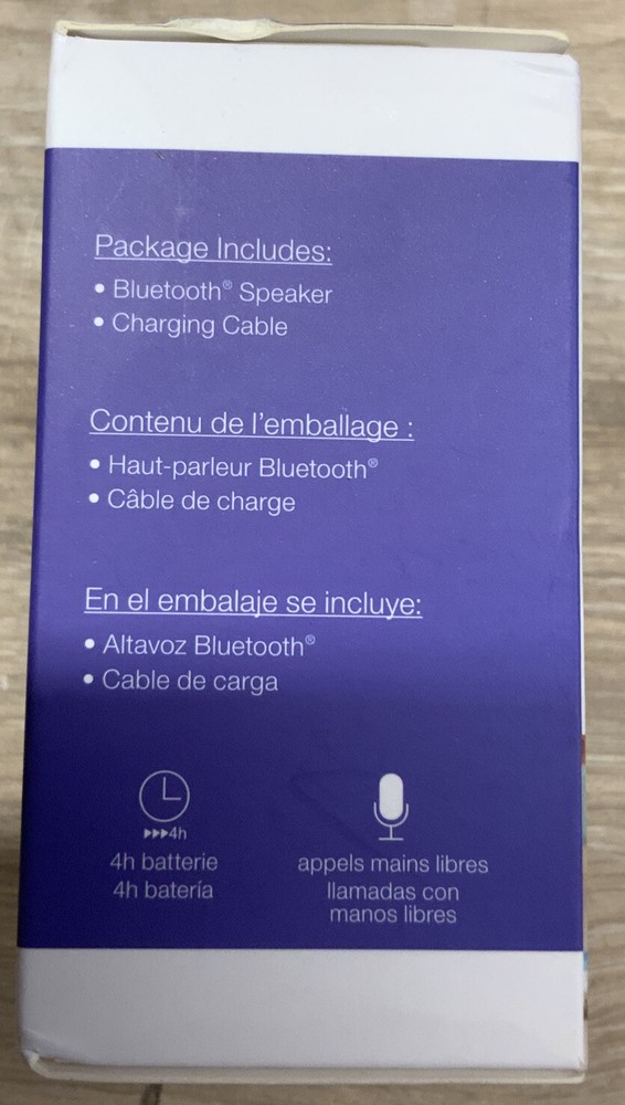 ✅ Verbatim Portable Bluetooth Speaker System - White