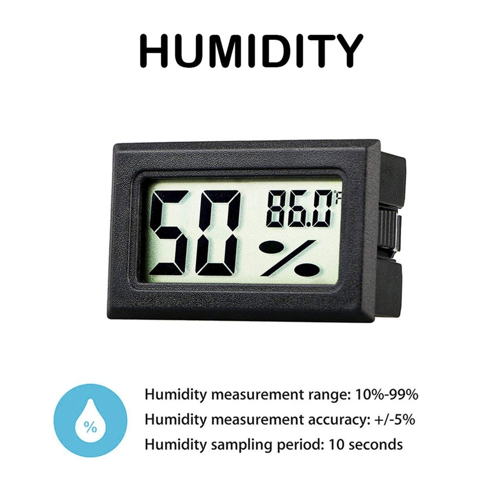 Mini Thermometer Hygrometer, Small Digital Electronic Temperature Humidity Me...