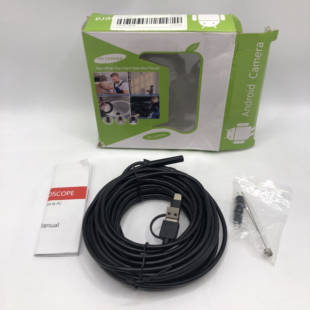 HD Snake Endoscope Inspection Camera for USB Type C Android PC Hard Wire 393 In