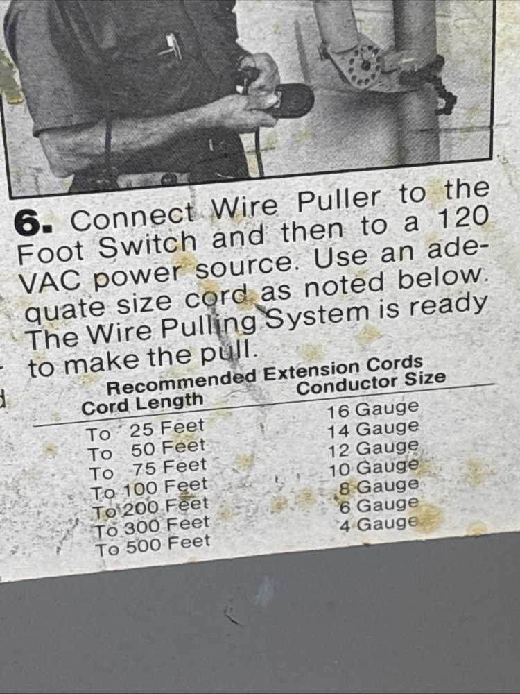 Ideal Wire And Cable Pulling System, Vintage Cable Puller; 31-830 Set 2