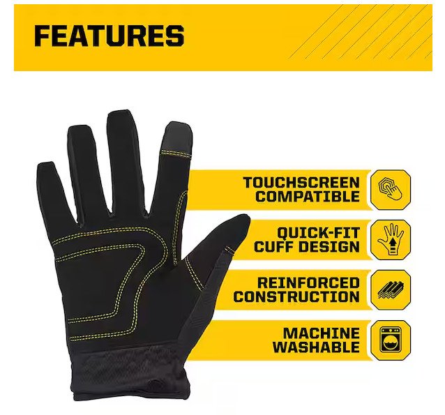 Large Winter Utility Gloves with Thinsulate Liner