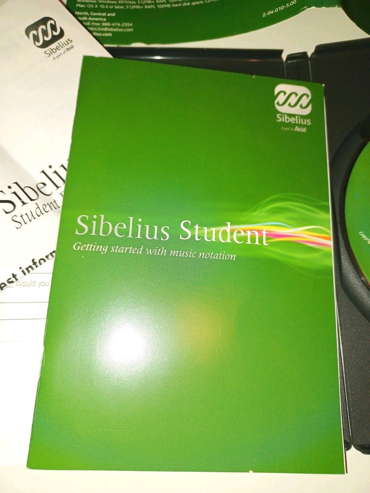 Sibelius Student v5.1 Music Notation Software for Windows & Mac w/ Serial Number