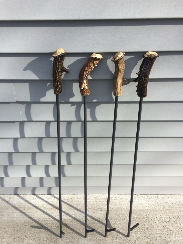 Deer Antler Fire Poker