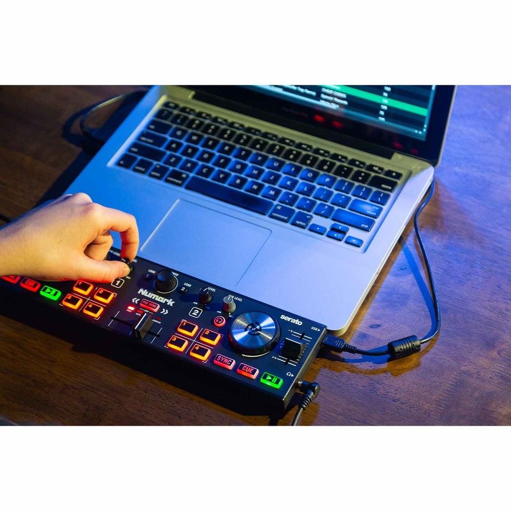 Numark DJ2GO2 Touch Serato DJ Lite Portable Pocket DJ Controller w Case