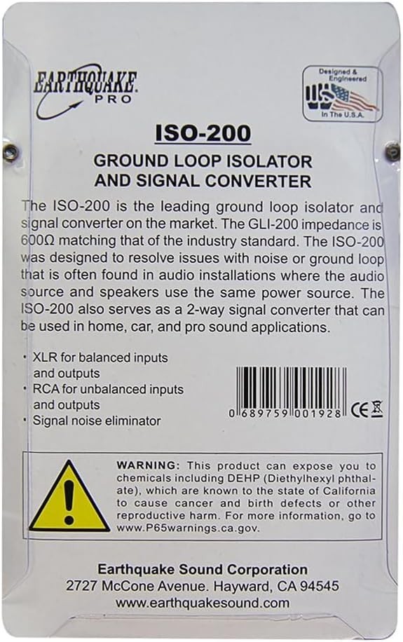600 Ohm Ground Loop Isolator & Signal Converter