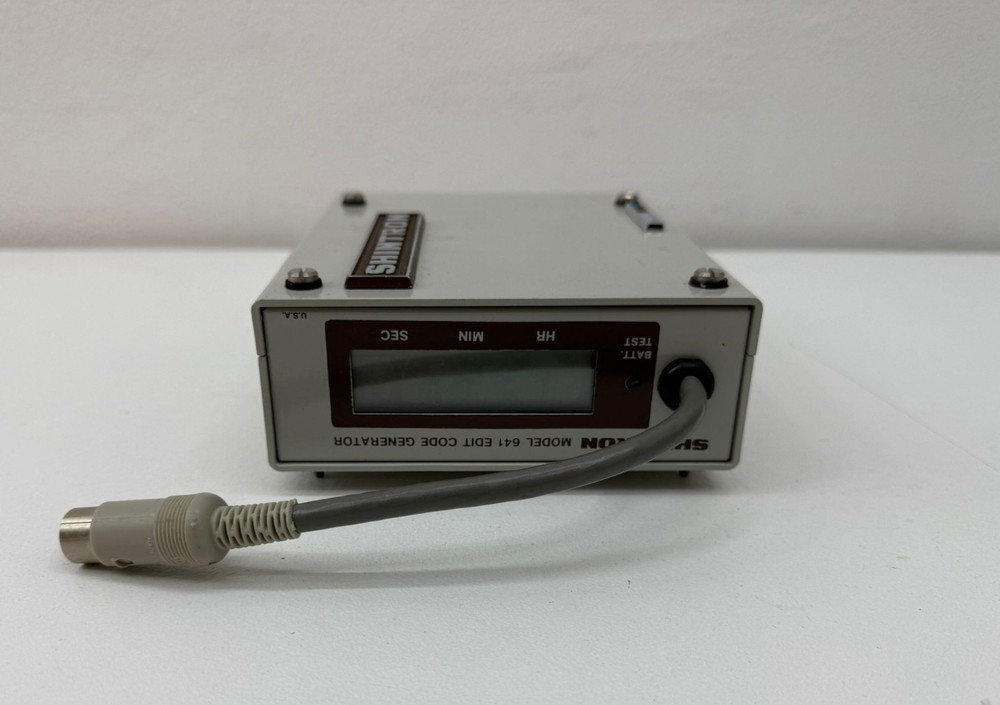 SHINTRON 641P SMPTE EBU Edit Code Generator Vintage Portable Broadcast