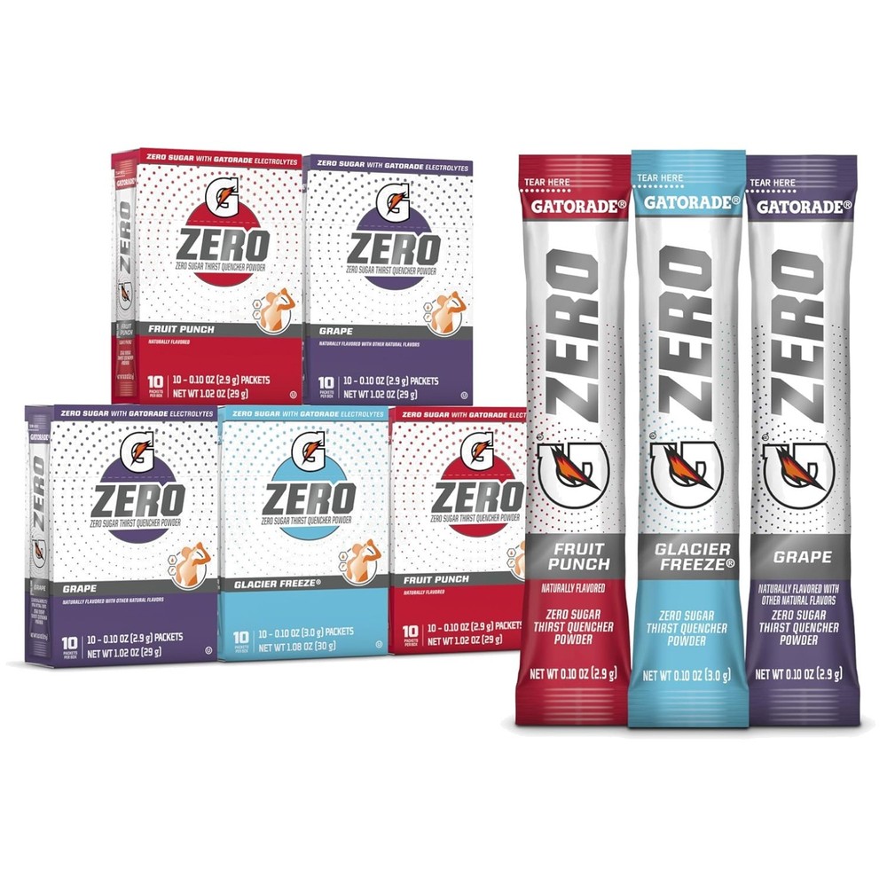 Gatorade Zero Powder Pack - 0.1oz Packets - 10 Count