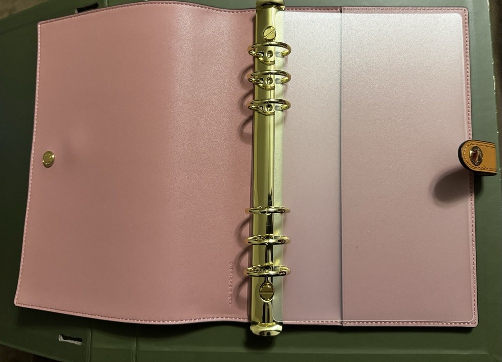 A5 Binder Adapter Insert- /25mm Gold Rings and Dashboard