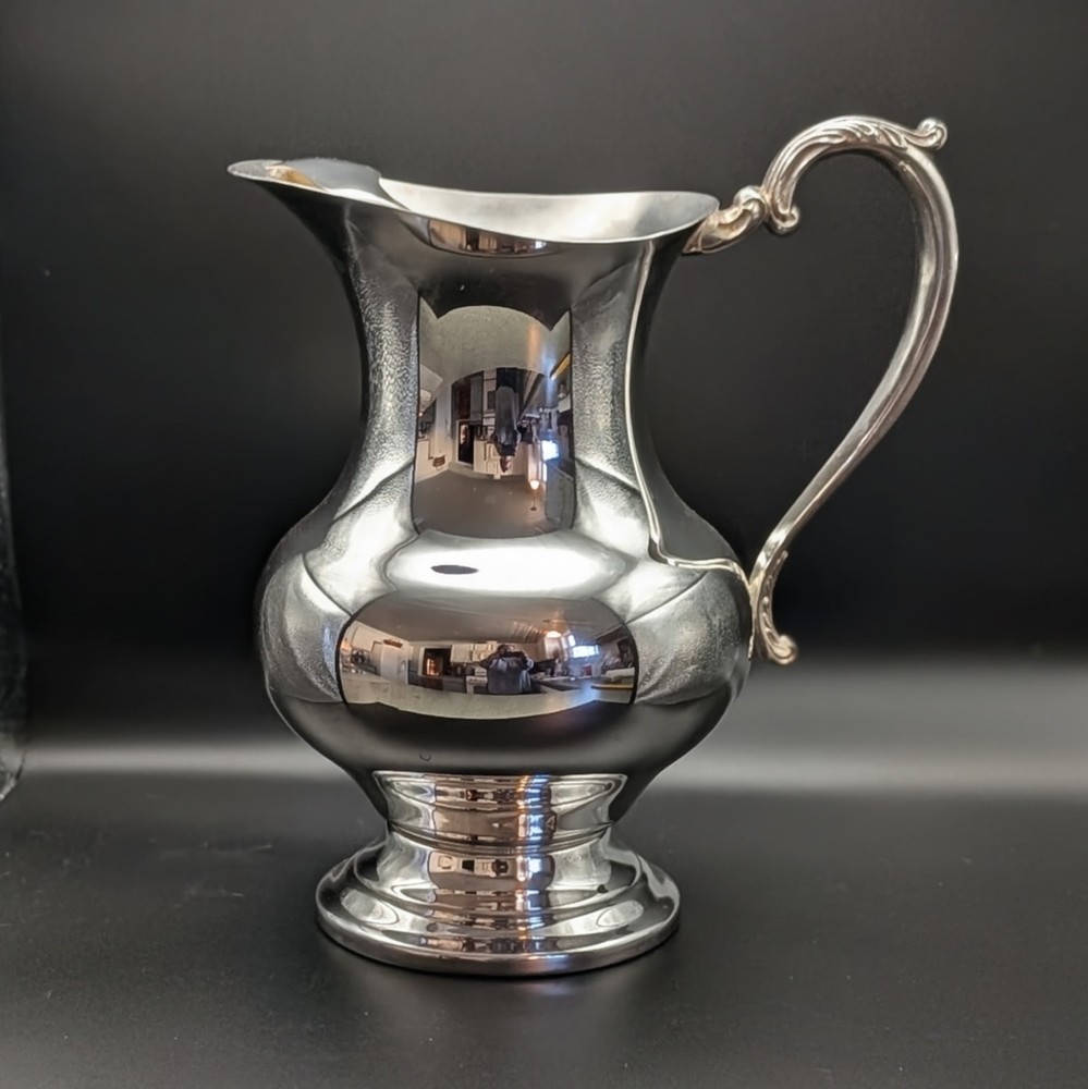 Vtg Tauton Silversmiths For Lenox Silverplate Water Pitcher