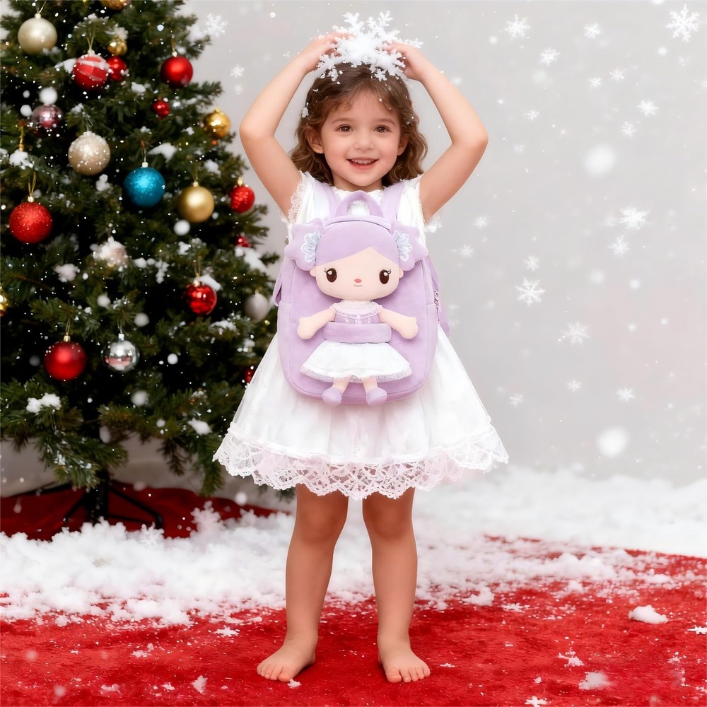 Backpack Backpack with Candy Purple Doll 9"