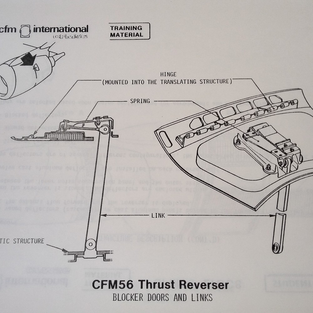 CFM56 Turbofan Engine Thrust Reverser Instruction Manual