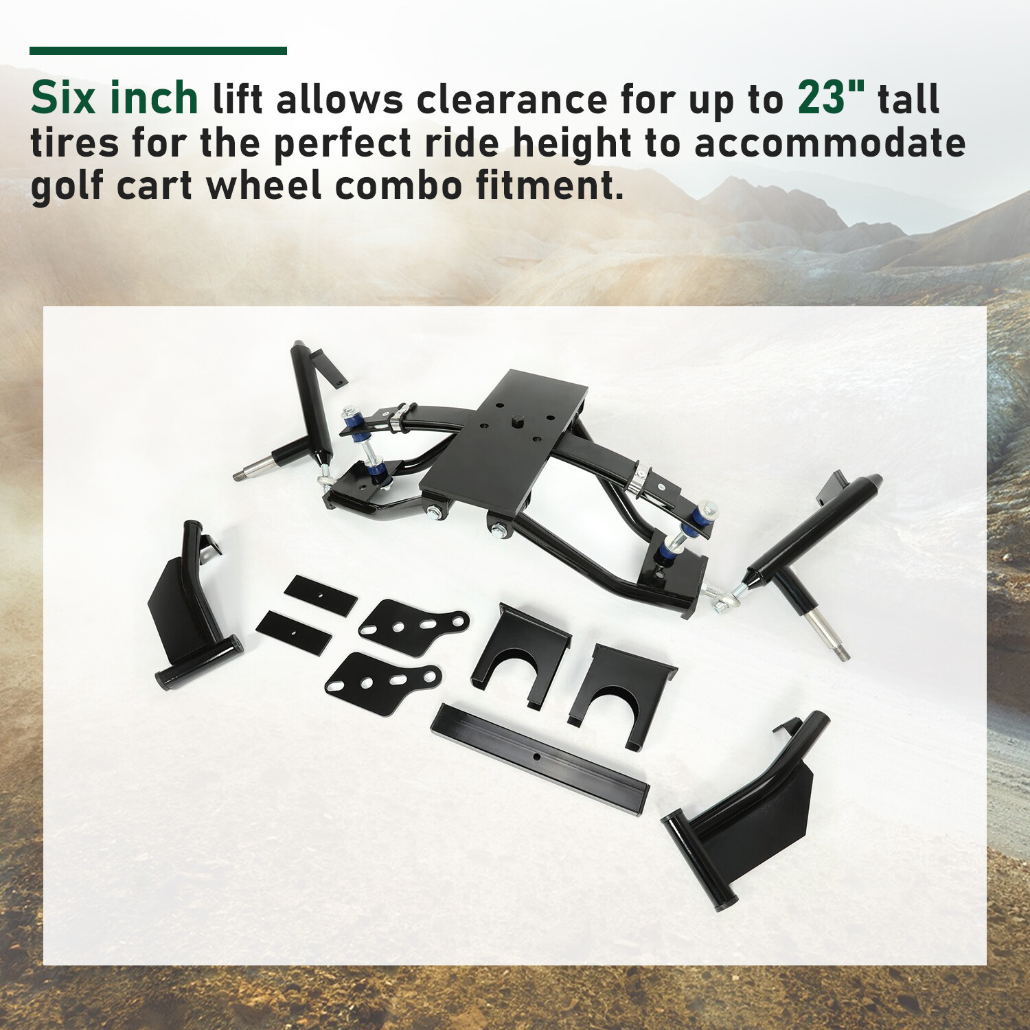 Golf Cart 6" Double A-Arm Lift Kit For Club Car Precedent Elec Gas Models 2004+