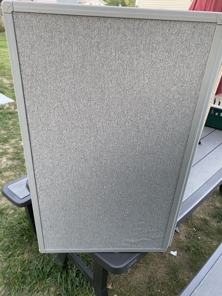 Quartet Tabletop Display Board, 72" x 30", 4 Panels, Double-sided, Gray