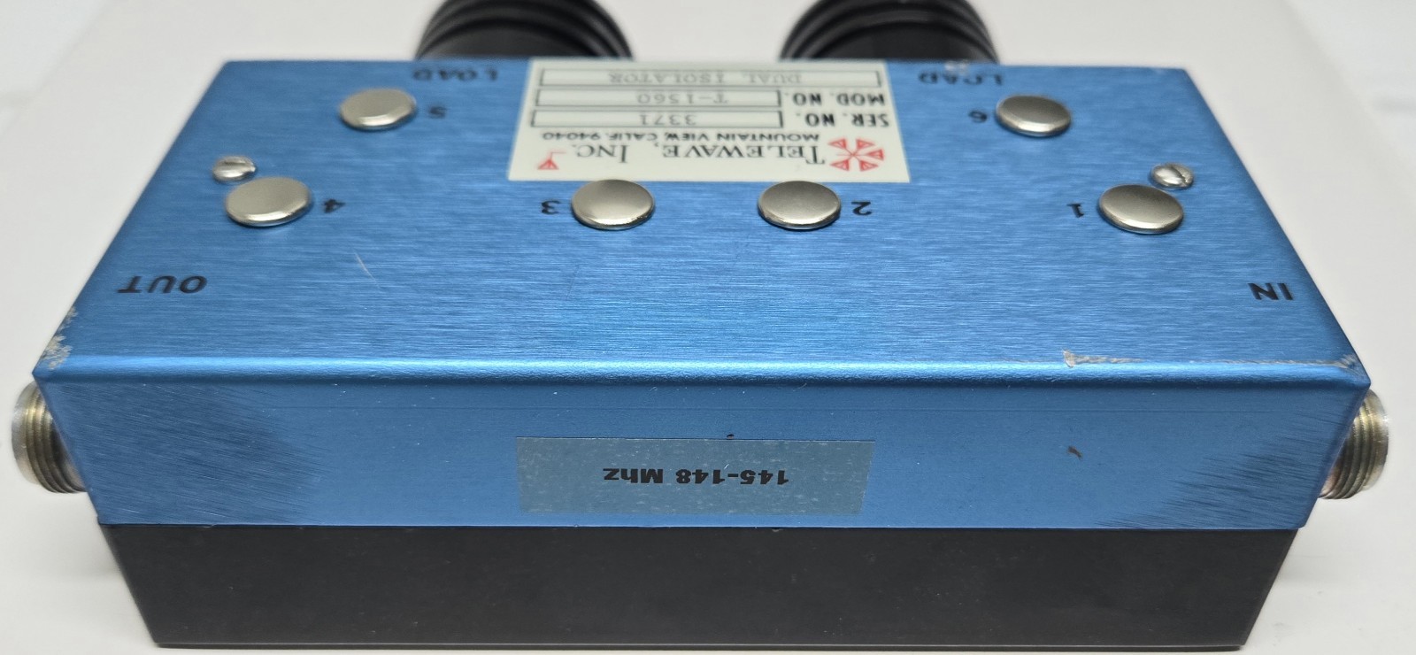 TELEWAVE T1560 VHF 150 Watt Dual Circulator Isolator Ham 146 Mhz with Loads