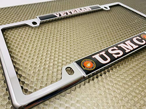 Chrome USMC Veteran Chrome - Style 1 - Officially Licensed