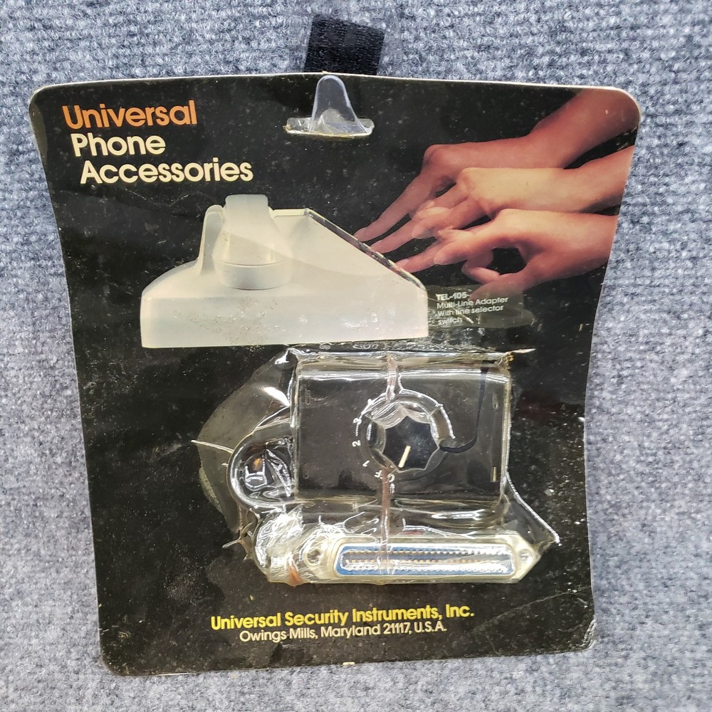 VTG New Telephone Multi-Line Adapter With Line Selector Switch - TEL-105