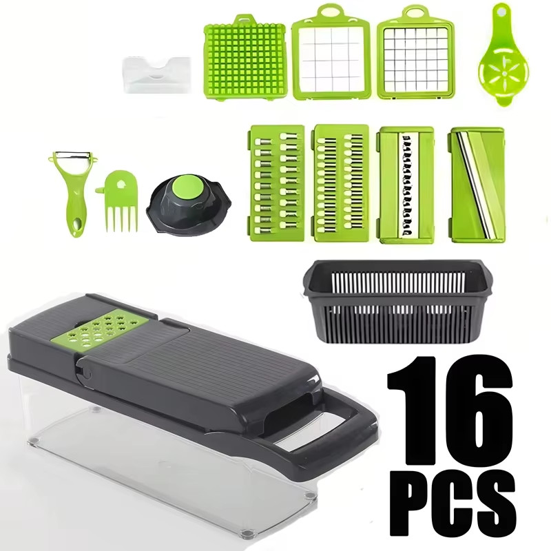 Kitchen Reusable Fruit Veggie Cutting Portable Vegetable Cutter Shredder Multifu
