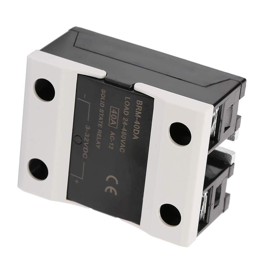 BRM-40DA Load 24-480VAC Solid State Relay Reduced EMI. Ideal for Heating Cool...