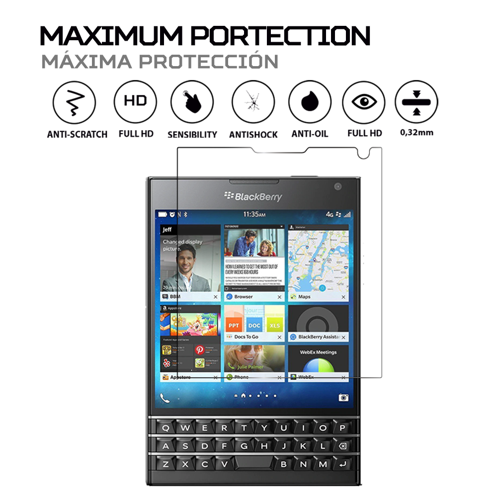 ANTISHOCK Screen protector for BlackBerry Passport