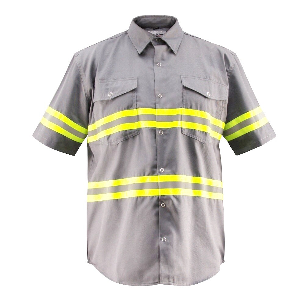 Premium High Visibility Hi Vis Reflective Safety Work Shirts - Half Sleeve