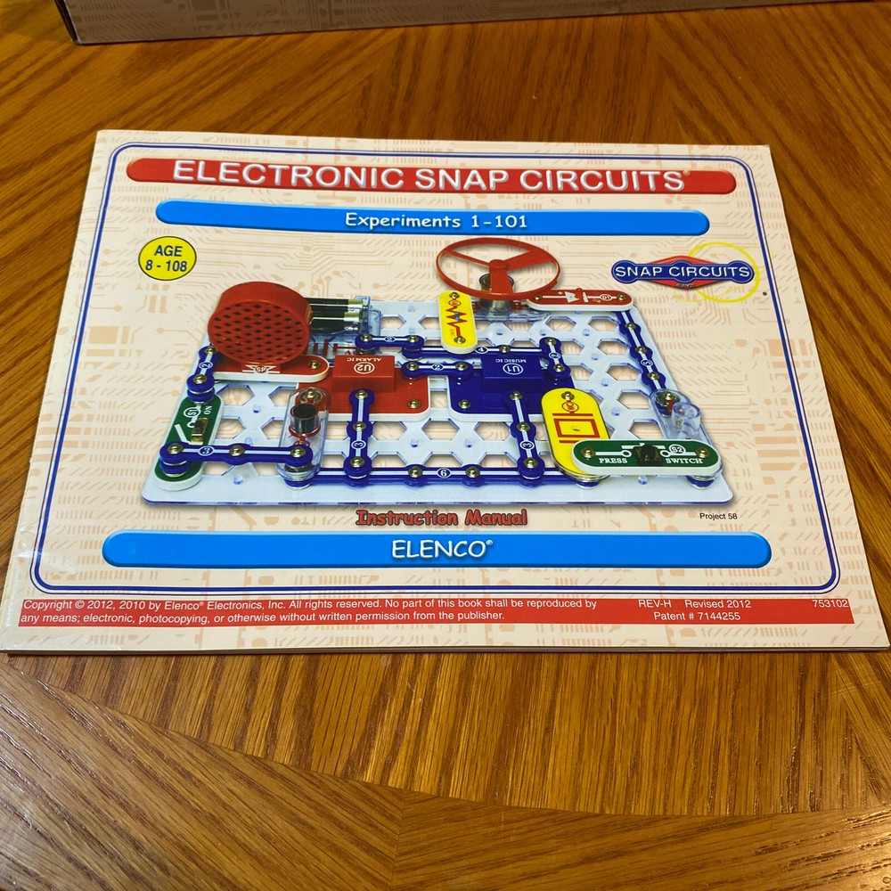 Elenco Electronic Snap Circuits Experiments 1-101 46 Pages