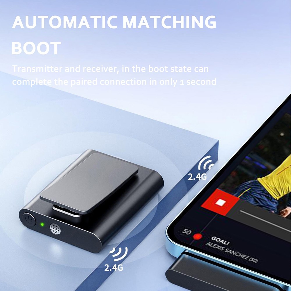 Wireless Lavalier Microphone System With 3 Receiver Noise Reduction CPSC