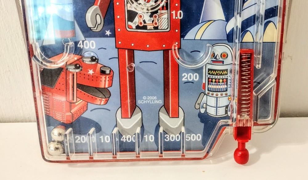 Schylling Robot Pinball Game Excellent Condition (BC)