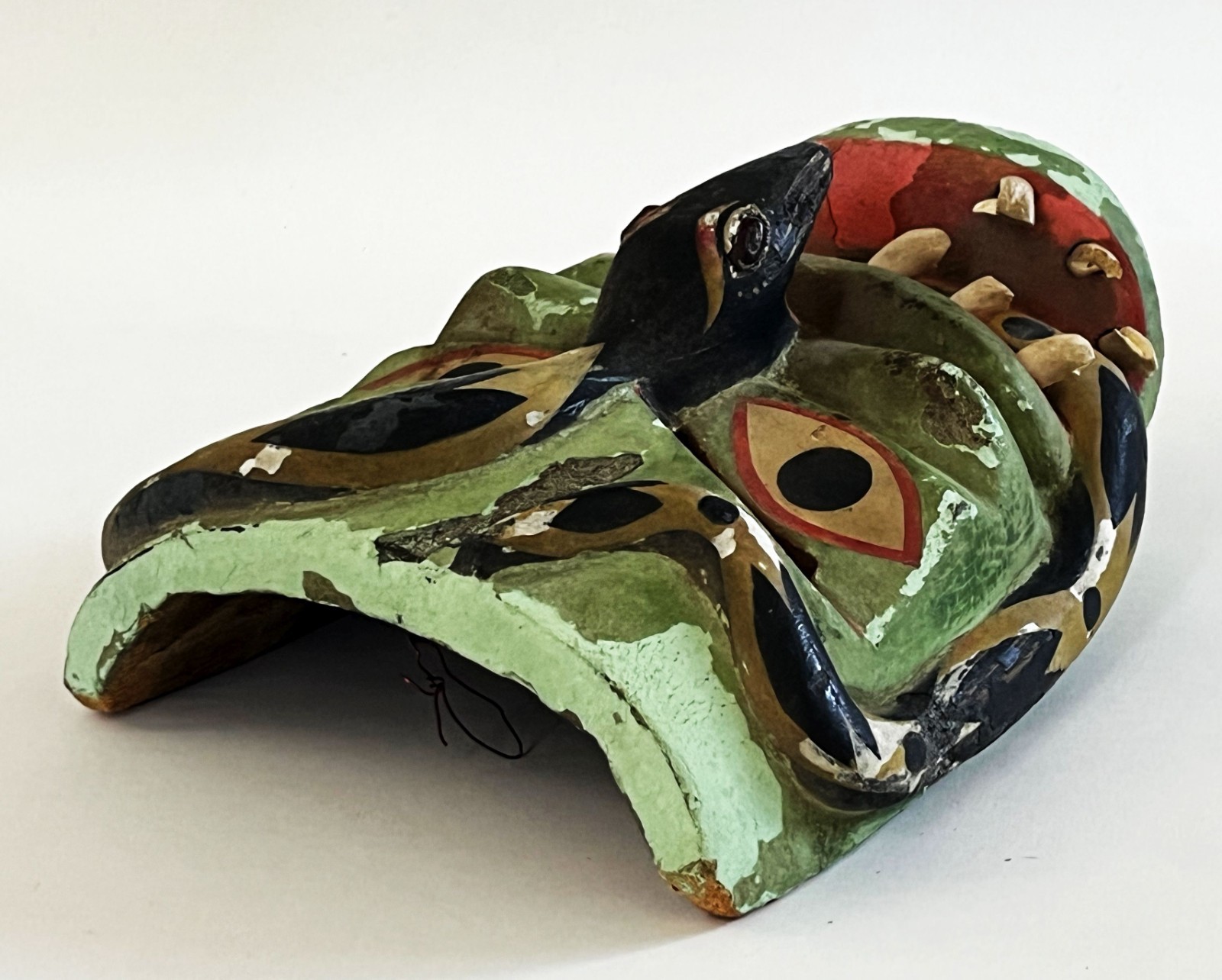 VTG VICTORIANO SALGADO URUAPAN MICHOACAN FECUNDIDAD DIABLO SNAKE WOOD MAQUE MASK