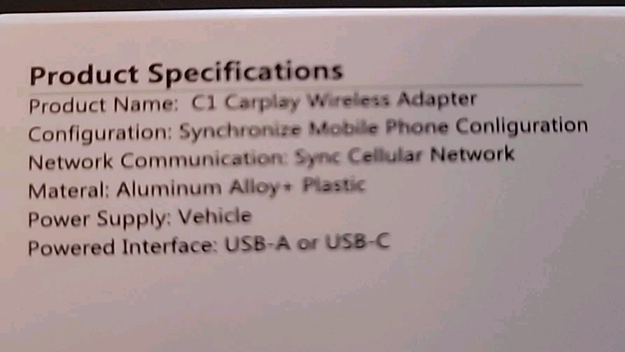 Wireless CarPlay Adapter & Android Auto Wireless Adapter, Plug & Play