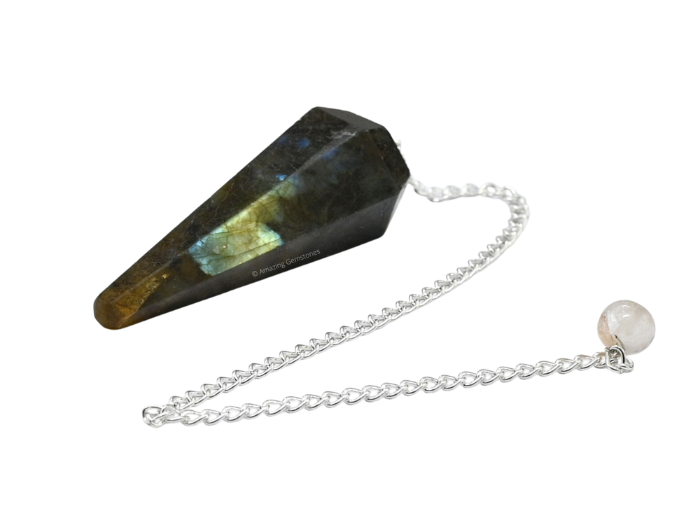 Labradorite Dowsing Crystal Pendulum