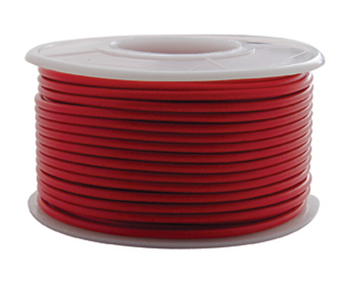 100' Long Primary Wire Roll - Red