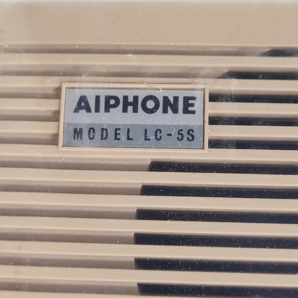 Vintage Aiphone LC-5S Loudspeaker Intercom System Microphone Transistor Speaker