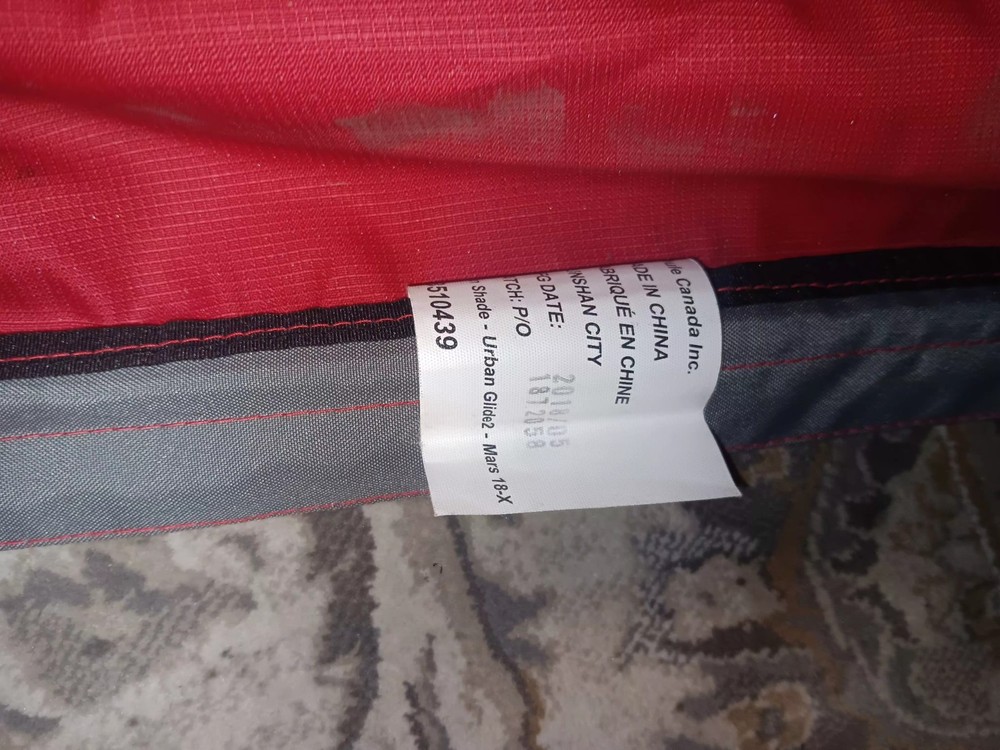 Thule Urban 2 Glide Canopy And Inserts Replacement MARS RED
