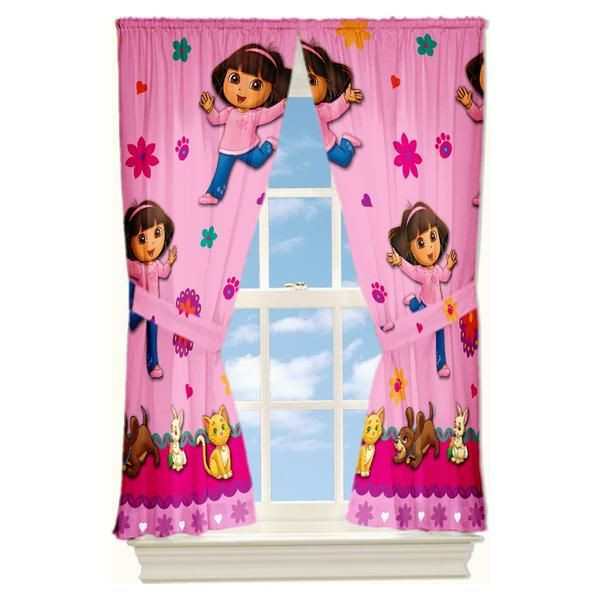 Nickelodeon Dora The Explorer Dora Pets One (1) Tab Window Panel / Drape 42x84in
