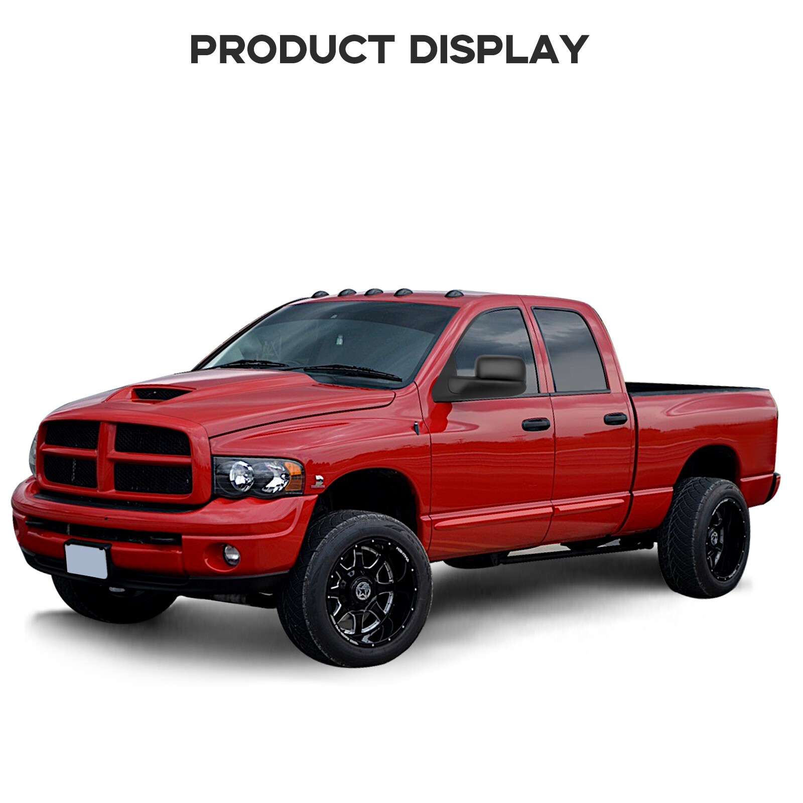 Left+Right 1994-2001 Dodge RAM 1500 94-02 2500/3500 Flip Up Manual Tow Mirrors