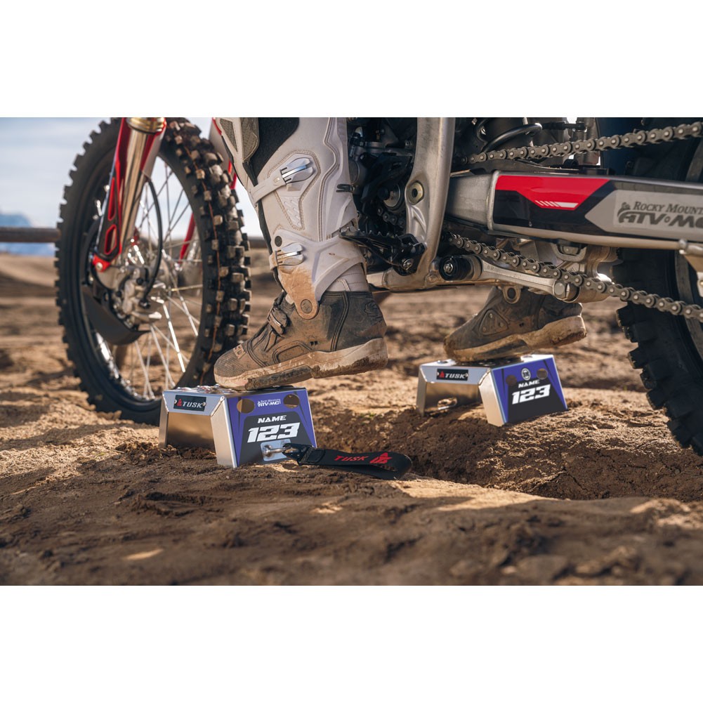 Tusk Moto Starting Blocks - Rev Blue 4"