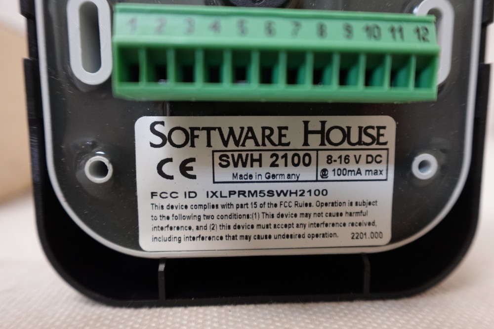 Software House SWH 2100 Contactless Smart Card Flex Prox Reader - Black
