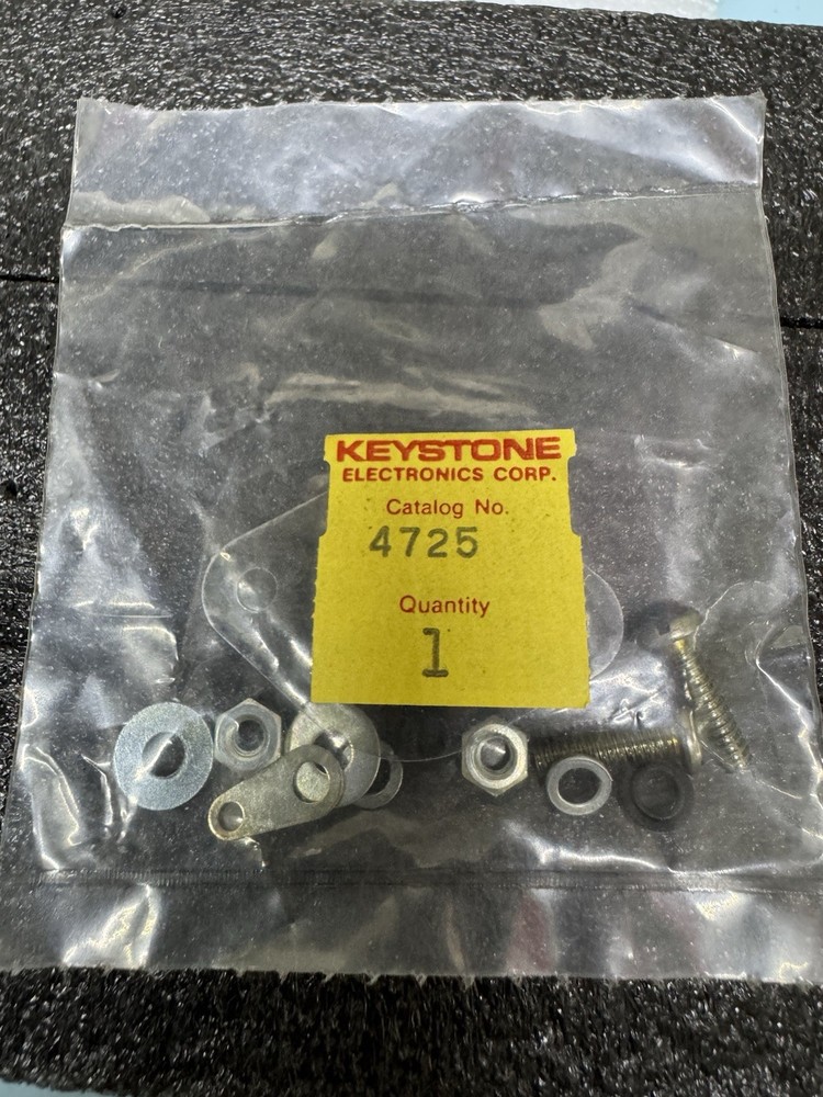 KEYSTONE ELECTRONICS 4725, Mounting Kit For TO-3 Cases, Transistor Insulator